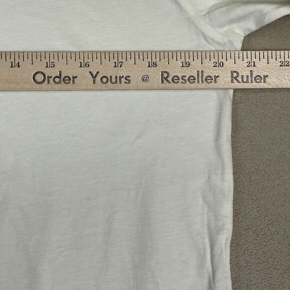 Standard Issue T Shirt Mens M Ivory Short Sleeve Crew Neck Regular Fit Cotton - Picture 5 of 9